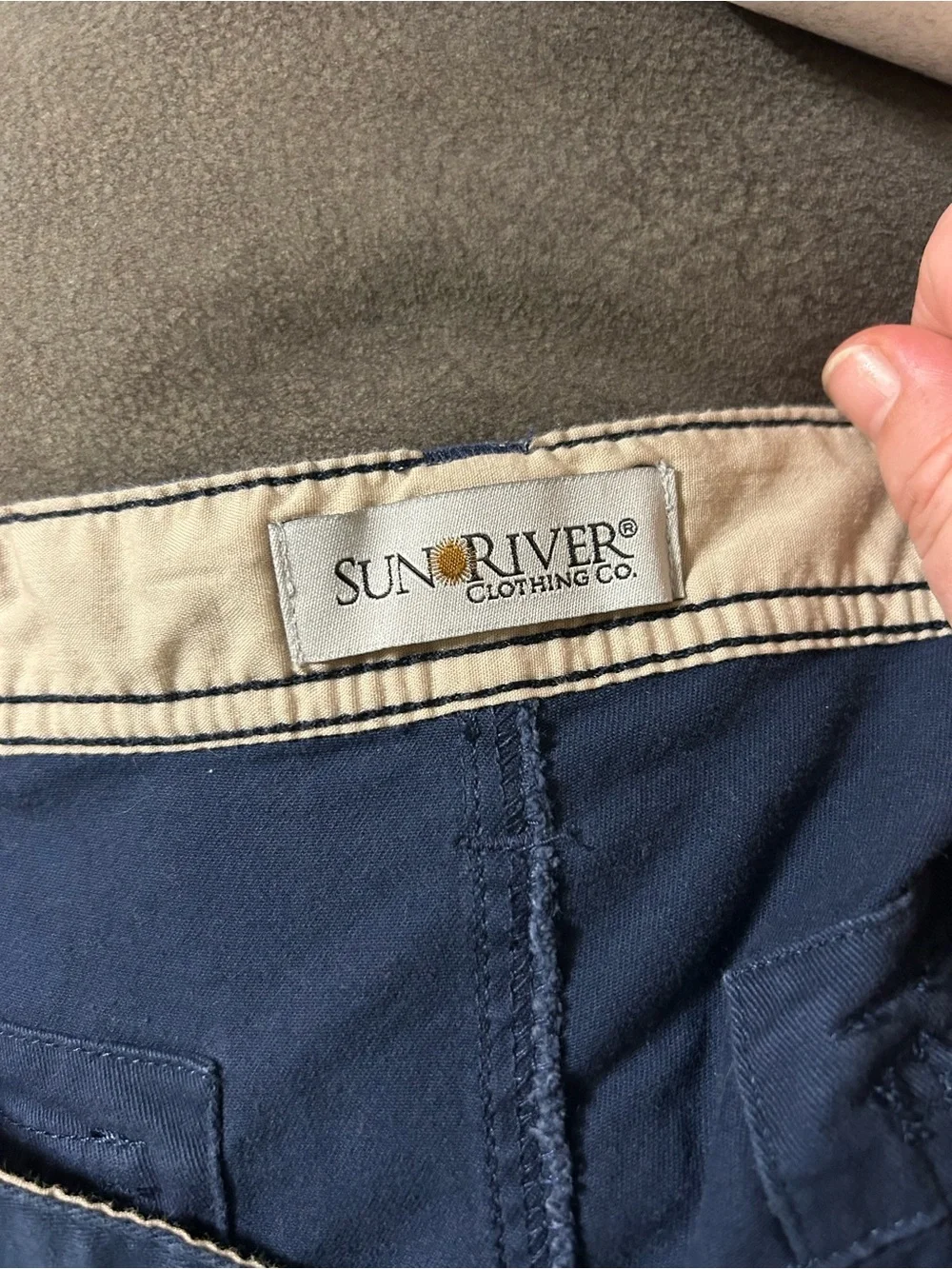 Casual Men's Navy Cargo Shorts with Utility Pockets